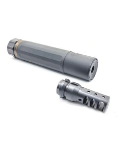 AngryGun DASM-S Dummy Silencer (Black)(14mm CCW)