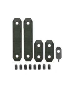 PTS EP M-LOK Rail Cover Set (2L,2S)(OD Green)