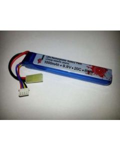 Vapex 9.9v 1000mah 20C LiFe PTW Buffer Tube Battery