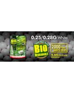 G&G .28g Bio BB's 2000 rnd Resealable Bags (White)